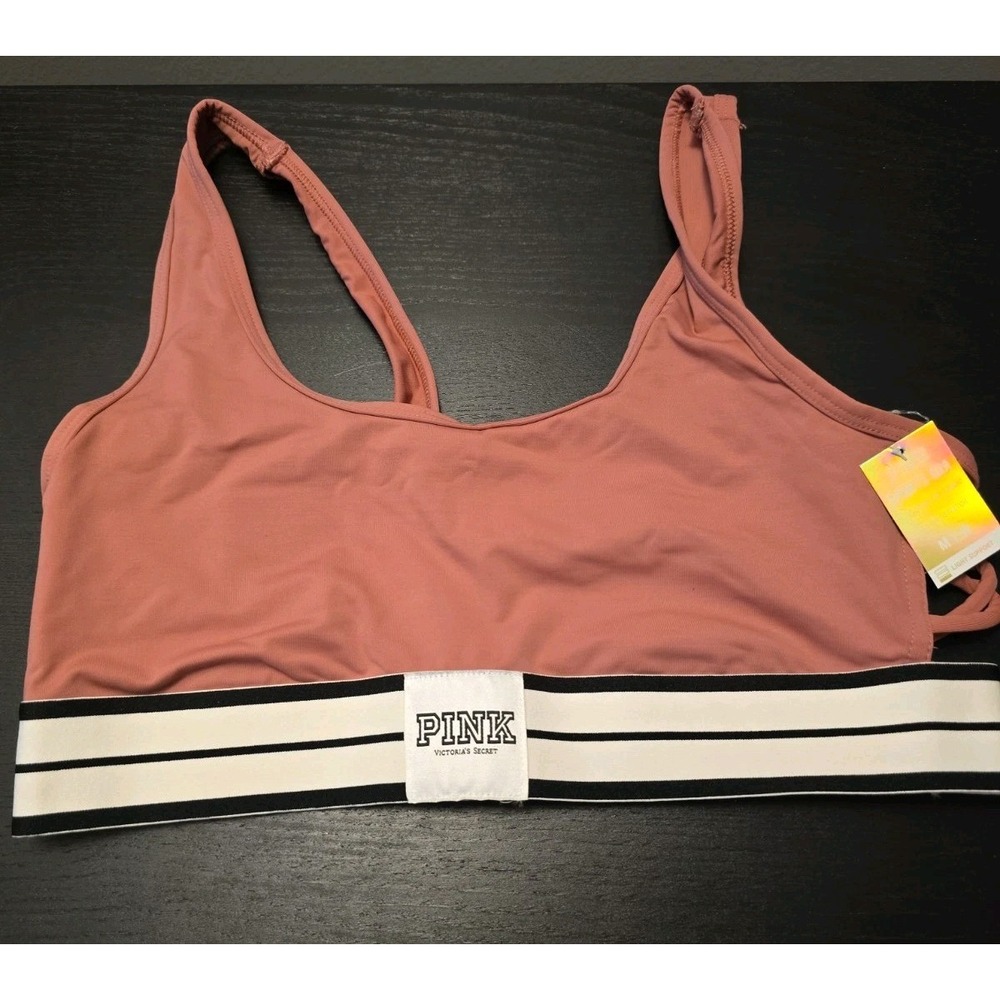 NOS 2016 Victorias Secret Sm pink ultimate Strappy Sided sports bra Rose Mauve
